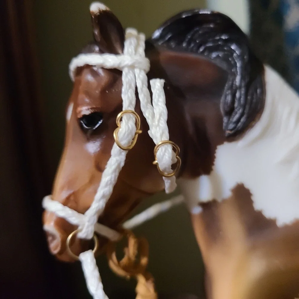 Handmade Western Saddle Bridle Blanket Set for Traditional Scale Breyer Stone